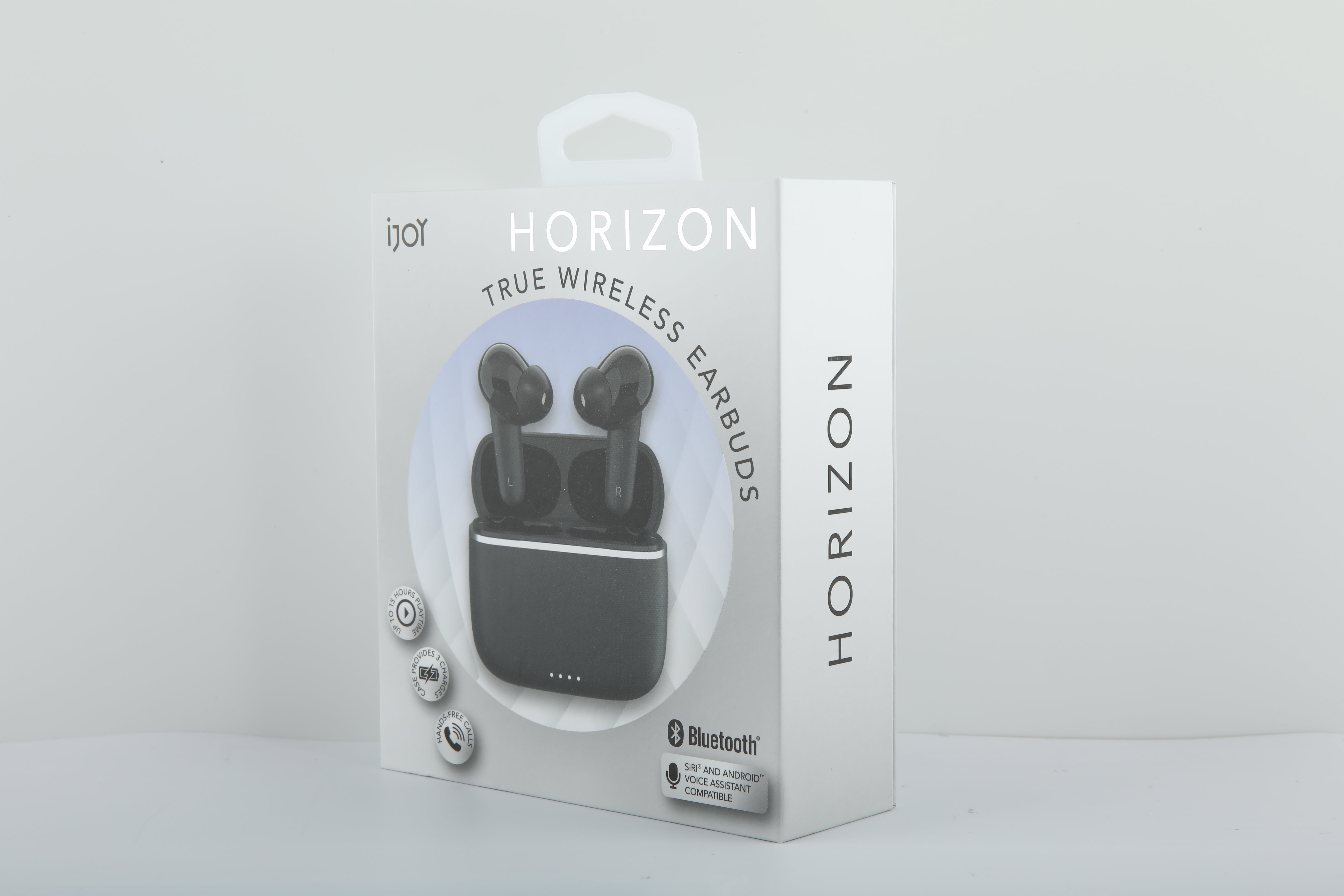 iJoy Horizon True Wireless Bluetooth Earbuds, White, IJEBHZN03