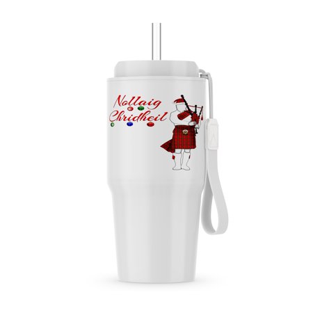 Nollaig Chridheil, Gaelic For Merry Christmas, And Scottish Bagpipes., 20oz Tumbler