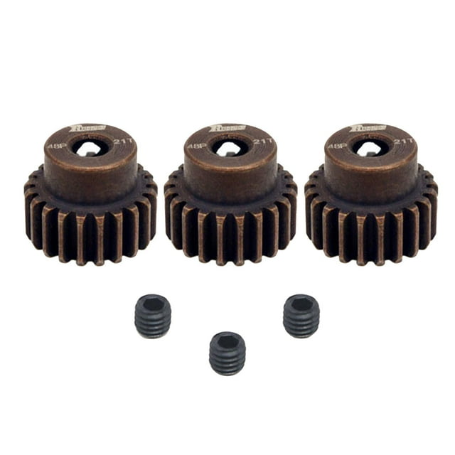 Kit de 3 piñones para motor RC 1/10 (15T/17T/19T/21T/22T/25T, eje de 3,175 mm). Incluye piezas para motor brushless.