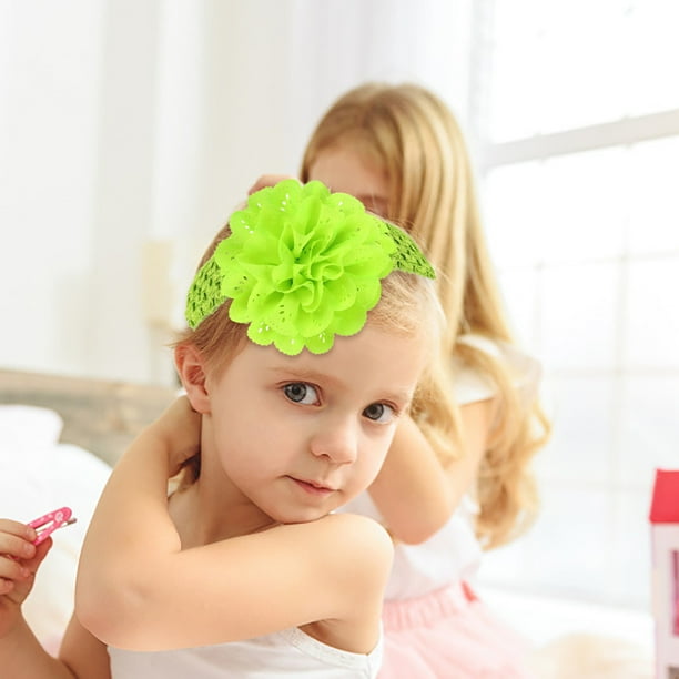 Hair Care Baby Girls Headbands 12 Colors Chiffon Flower Soft