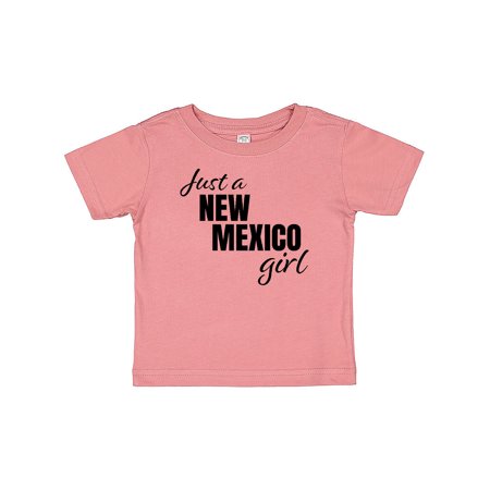 

Inktastic Just a New Mexico Girl Born and Raised Gift Baby Girl T-Shirt
