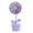 Purple, variant on Guozer Desktop Fan with Rechargeable Battery 1PCS Student Dormitory Fan Low Noise Fan with 2 Adjustable Fan Speeds