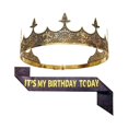 thumbnail image 1 of wonima44 Birthday Crown Headwear, Unisex Party Ribbon Decoration, Universal Style, 1 of 1