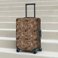 thumbnail image 4 of Cauagu Warm Coffee Pattern Print Travel Luggage Cover,Travel Dust-proof Suitcase Cover Softside Suitcase Protector for 18-32inch,Not Included Suitcase, 4 of 8