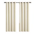 thumbnail image 4 of Better Homes & Gardens Linen Grommet Blackout Window Curtains Panel, 50" x 95", Ivory, 4 of 5
