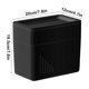 thumbnail image 3 of mfyjkho Organizador de plástico para caja de pañuelos, ideal para cocina, baño, tocador, dormitorio y mesas (negro, gris y beige), 20 x 19,5 x 12 cm. Fácil de rellenar, duradero y multiusos., 3 of 6