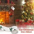 thumbnail image 4 of Cinta de árbol de Navidad, hogar, oficina, tienda, fiesta, cinta de arpillera decorativa, bandas de decoración para coche, gris kenally  HA001470-03, 4 of 6