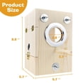 thumbnail image 4 of Vehomy Bird Nest Box Parakeet Breeding Nest Box Bird Nest House Wooden Acrylic Transparent Breeding Box for Finch Lovebirds Cockatiel Budgie Conure Parrot, 4 of 7