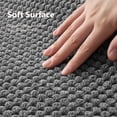 thumbnail image 2 of SIXHOME Bathroom Rug Non Slip Absorbent Bath Mat Soft Quick Dry Washable Bathroom Floor Rug for Shower Tub, 17"x28" Gray, 2 of 8