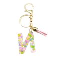 thumbnail image 1 of CSChome Initial Keychain with Pink Tassels Colorful Acrylic Initial Keychain with Pink Tassels Decor Letter Cup Pendant Keyring Water Bottle Decoration Birthday Gift, 1 of 5