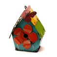 thumbnail image 1 of Hanging Birdhouse with Butterfly Metal Art, 1 of 1