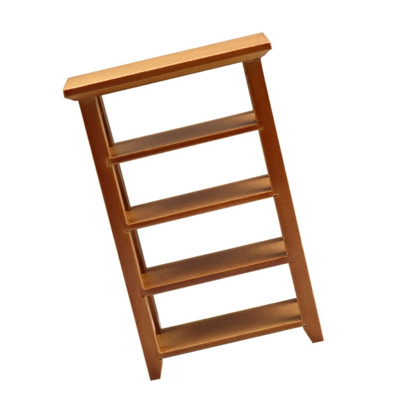 WRITWAA Book Shelf Unit Small Mini Bookcase Brown 1Pcs