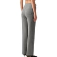 thumbnail image 6 of Noric Women's Stretch Straight Leg Work Yoga Pants Work Business Pockets High-Waisted Gym Trousers, 6 of 6