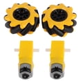 thumbnail image 3 of Robot Mecanum Roue, Robot Roue ABS Matériau Motoréducteur Grand Angle Drif Forme de Roue Artificielle pour Petit Robot pour Voiture Intelligente DIY, 3 of 8