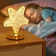 thumbnail image 3 of Star Table Lamp, Stepless Dimmable Touch Lamp with 3 Colors, Crystal Star Light Bedside Lamp for Nightstand Desk Bedroom Living, 3 of 5