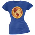 thumbnail image 1 of Pizza Earth Blue Soft Juniors T-Shirt, 1 of 1