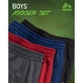 thumbnail image 2 of RBX Boys Sweatpants Tricot Soft Stretch Performance Boys Joggers with Elastic Waist & Pockets 4 Pack, 2 of 7