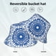 thumbnail image 2 of Balery Blue Watercolor Sombreros para el sol para hombre y mujer, sombrero de pescador con UPF 50+, 2 of 6
