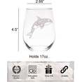 thumbnail image 5 of C&M Personal Gifts Orca Whale 17 oz. Stemless Wine Glass, 5 of 5