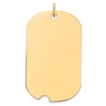 thumbnail image 1 of FB Jewels 14K Yellow Gold Plain .013 Gauge Engraveable Dog Tag w/Notch Disc Charm, 1 of 1