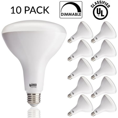 Sunco 10 Pack Br40 Led 17watt 100w Equivalent 5000k Daylight Sunco 10 Pack Br40 Led 17watt 100w Equivalent 5000k Daylight Dimmable