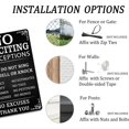 thumbnail image 3 of No Soliciting Tin Sign No Exceptions Do Not Ring Bell Or Knock Metal Signs Don’t Knock Sign Funny No Soliciting Decor For House Door Yard 8x12 Inches, 3 of 13