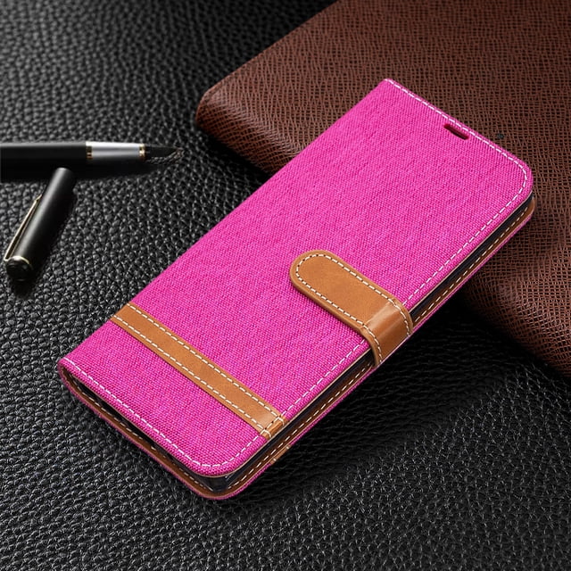 Stylish Denim Patchwork Flip Cover Wallet Case for Xiaomi Redmi Note 12 Series & Redmi Note 10 Series - Card Stand Slot Phone Cover
