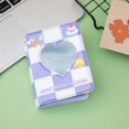 thumbnail image 1 of 1pc 3 Pulgadas Kpop Photocard Holder Book Photocard Binder, Lindo Mini Álbum De Fotos, Love Heart Hollow Small Photo Card Book Kpop Album Binder 36 Bolsillos, 1 of 4