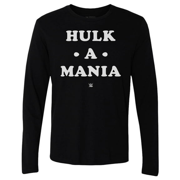 Men's 500 Level  Black Hulk Hogan Hulk-A-Mania Long Sleeve T-Shirt