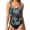 a-88Light Blue21, variant on FINALGANG Womens Crew Round Neck Sleeveless Tropical Floral Print Two Piece Tankini Set Fitted Tank Swim Top Brief Swim Bottom For Pool Beach Leisure Swimwear XS