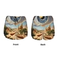thumbnail image 5 of Lsque Surreal Desert Eye Landscape Printed Women's Running Shorts with Liner Pockets,Elastic Quick Dry Workout Athletic Gym Yoga Shorts,Womens High Waist Shorts-Medium, 5 of 9