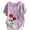 Style-B|Purple, variant on Women's Linen Tops Vintage Floral Printed Short Sleeve Shirts Crew Neck Button Down Pullover Tops Fashion Trendy T Shirt Casual Business Outfits Going Out Clothes Summer Outfits 2026