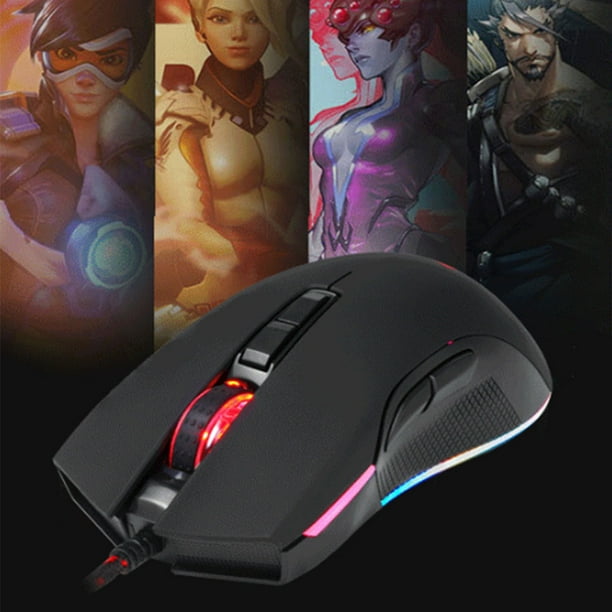 Wired Gaming Mouse Optical Sensor Chroma RGB Lighting - 7 Programmable