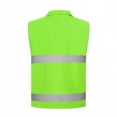 thumbnail image 6 of purcolt Womens Reflective Safety Vest High Visibility Multi Pocket Full Zip Waistcoats for Surveyor, Volunteer, Crossing Guard, Road, Construction, 6 of 7