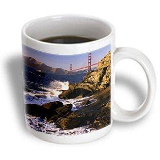 3dRose Golden Gate Bridge, San Francisco, California - US05 JGS0061 - Jim Goldstein, Ceramic Mug, 15-ounce