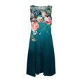 thumbnail image 4 of SMihono Robe Maxi Bohème d'Été pour Femmes Grande Taille Décontractée Imprimée Col Rond Manches Courtes Ample Longueur Genou Robe de Plage, 4 of 5