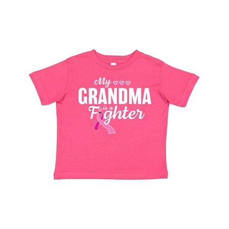 Inktastic Breast Cancer Awareness My Grandma is a Fighter Boys or Girls Toddler T-Shirt