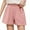 Pink, variant on Womens Shorts Wide Casual Waist Loose Thin Leg High Shorts for Women