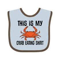 Inktastic This is My Crab Eating Shirt Boys or Girls Baby Bib