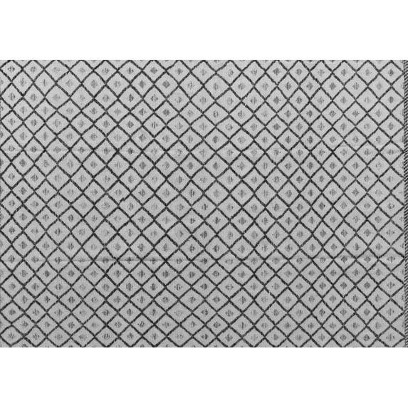 Ahgly Company Indoor Rectangle Solid Gray Modern Area Rugs, 2' x 3'