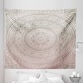 thumbnail image 1 of Mandala Tapestry, Abstract Floral Design with Themes Native South East Folklore, Fabric Wall Hanging Decor for Bedroom Living Room Dorm, 5 Sizes, Pale Pink White Beige, by Ambesonne, 1 of 1