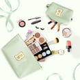 thumbnail image 4 of DAKIMOE Makeup Bag Cosmetic Bags Organizer Personalized Initial Travel Essentials Toiletry Bag for Birthday Christmas Girlfriend Teacher Valentines Day Gifts, 4 of 9
