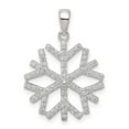 thumbnail image 3 of Sterling Silver Cubic Zirconia Snowflake Pendant, 3 of 4