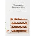 thumbnail image 3 of 4 Tiers Egg Holder for Fridge - Space-Saving Egg Dispenser Holder, Auto Rolling Fridge Egg Organizer, 30 Eggs Fridge Egg Rack Large Capacity Egg Dispenser for Refrigerator(khaki), 3 of 5