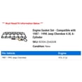 thumbnail image 2 of Engine Gasket Set - Compatible with 1987 - 1990 Jeep Cherokee 4.0L 6-Cylinder 1988 1989, 2 of 2