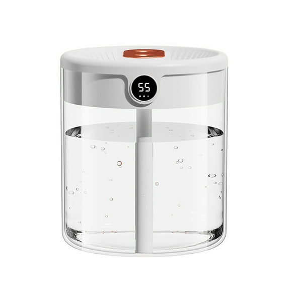 XMMSWDLA USB Humidifier With And Humidity Display ,Quiet Cool Mist Humidifier For Bedroom And Office Plants, Easy To Clean
