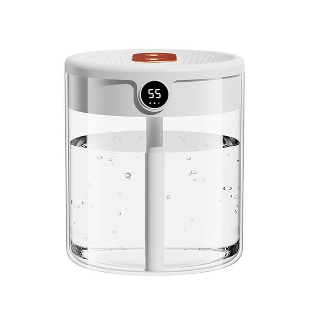 Birdeem Usb Humidifier with Light and Humidity Display ,Quiet Cool Mist Humidifier for Bedroom and Office Plants, Easy To Clean