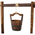 thumbnail image 4 of Wooden Wishing Well Outside, Large Wishing Well Planter with Hanging Bucket, Rustic Flower Planter Patio Garden Lawn Home Decor, 45.4'' x 20'' x 20'', 4 of 7