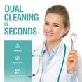 thumbnail image 3 of RONAVO Tongue Scraper for Adult with Thick Tongue Coating, Dual Scraper Design for Deep Clean Oral Care, Remove Bad Breath, for The Coffee Lover, Night Owls, Elderly, 2 Colors, 3 of 7