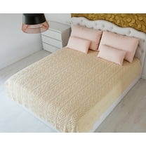 Aran King Size Bed Irish Merino Wool Blanket Cable Knitted Large Bedspread Luxurious Throw 92" x 78" Super Soft & Warm Bedcover Made in Ireland